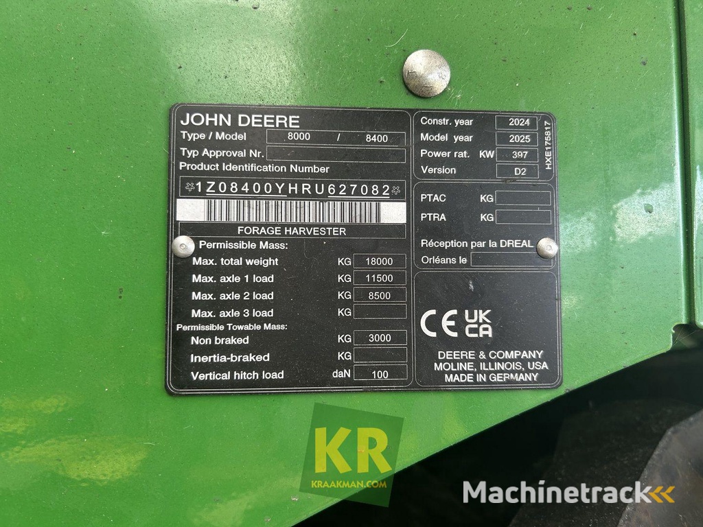John Deere 8400-697285