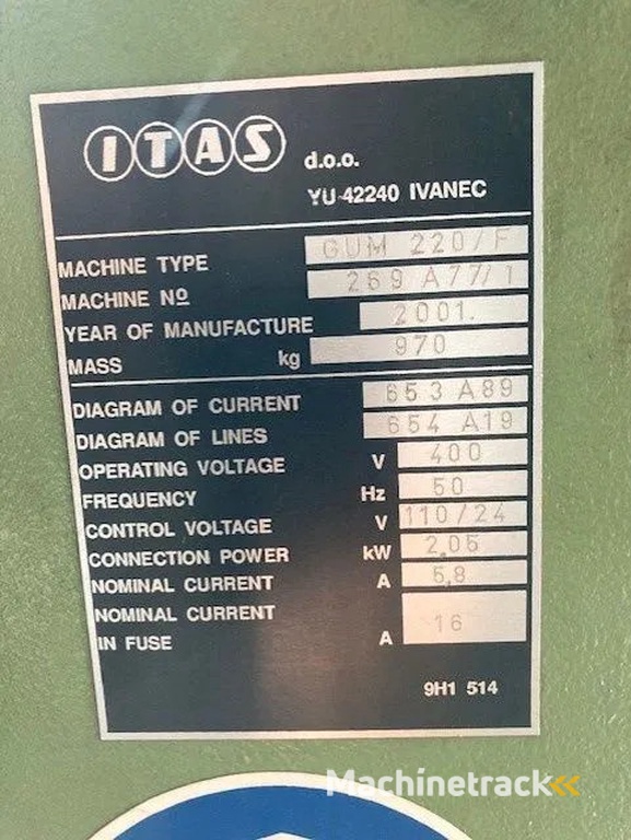 ITAS GUM 220/F freesbank