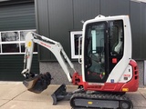 Minituur van Takeuchi TB216 met maar 150 uur