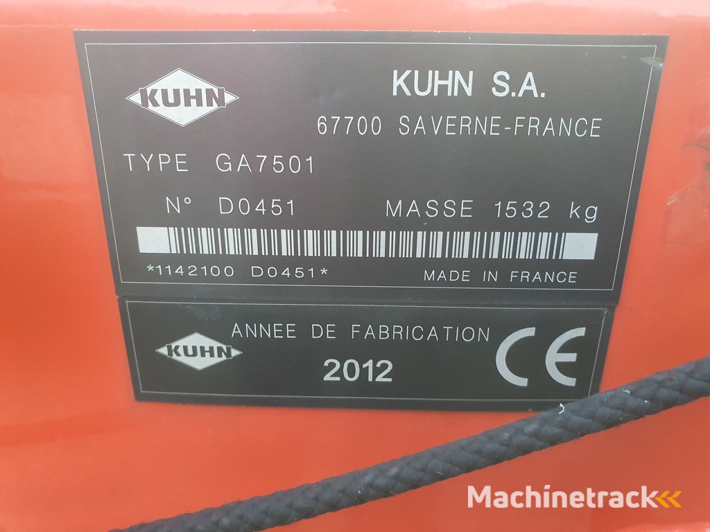 KUHN GA7501 2012