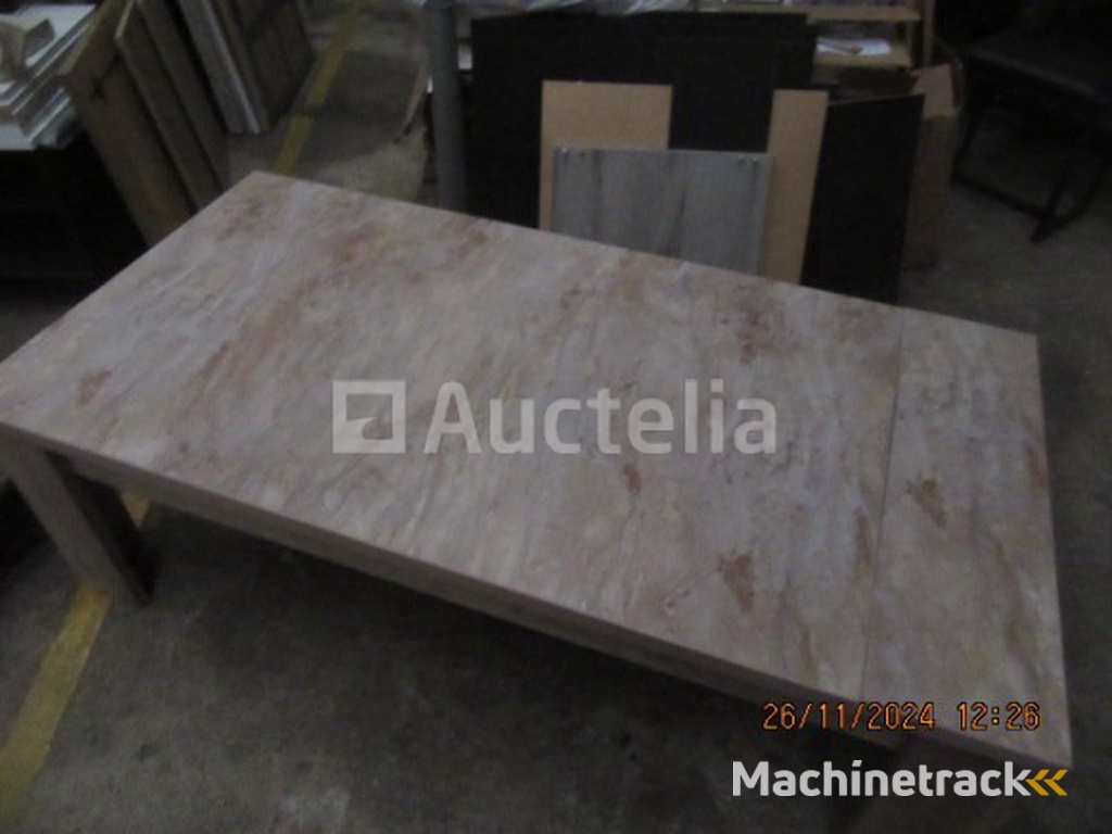 Beige marbled coffee table