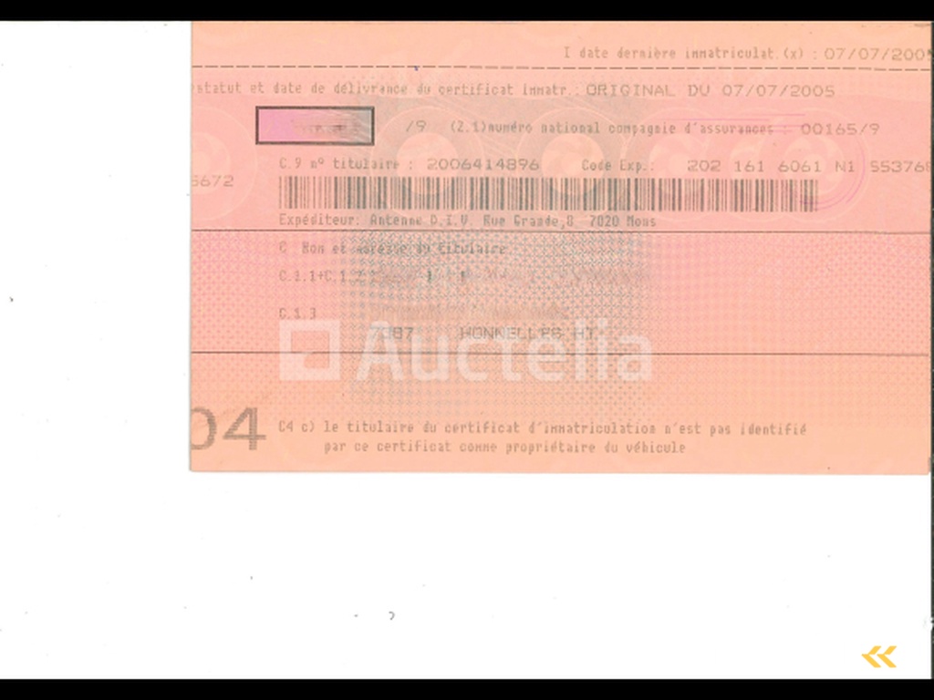 Car Peugeot 307 (2005-58.925 km-VIN:VF33EKFUC84066327)