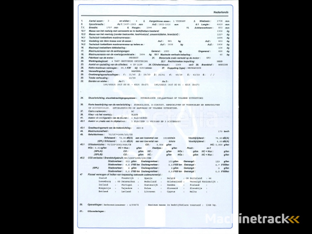 Car Peugeot 307 (2005-58.925 km-VIN:VF33EKFUC84066327)