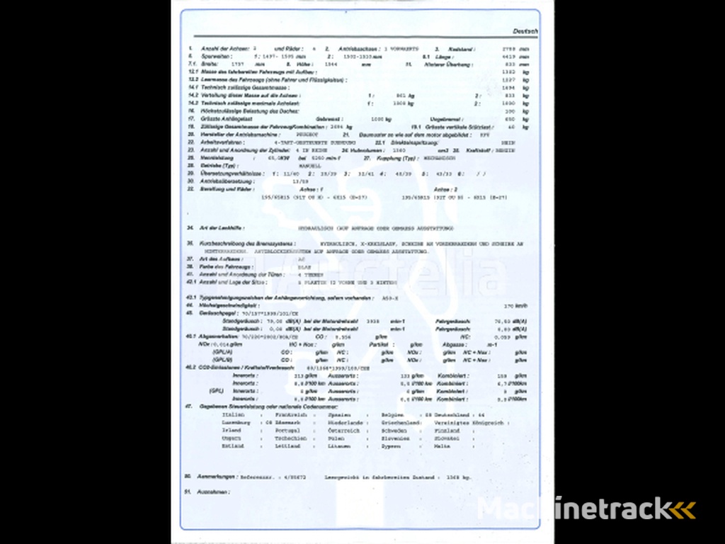Car Peugeot 307 (2005-58.925 km-VIN:VF33EKFUC84066327)
