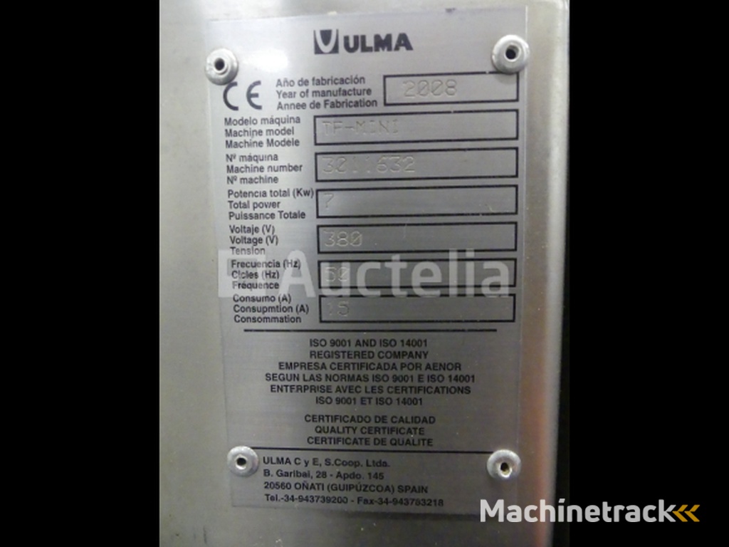 Ulma TF-Mini thermovormmachine