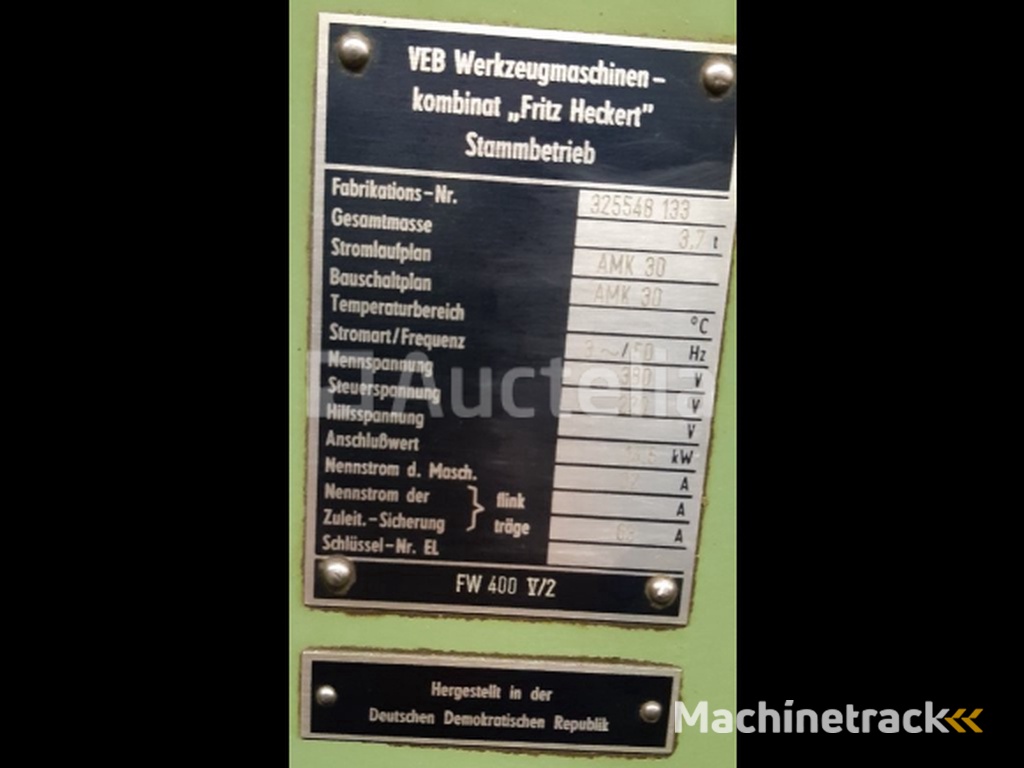 FRITZ HECKERT F400-V/2 202.10 -8010.44-09