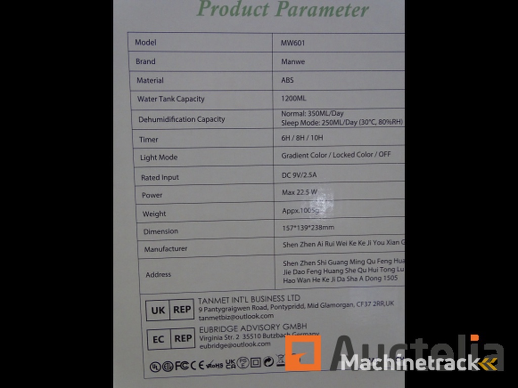 2 MANWA Portable Purifying Humidifiers