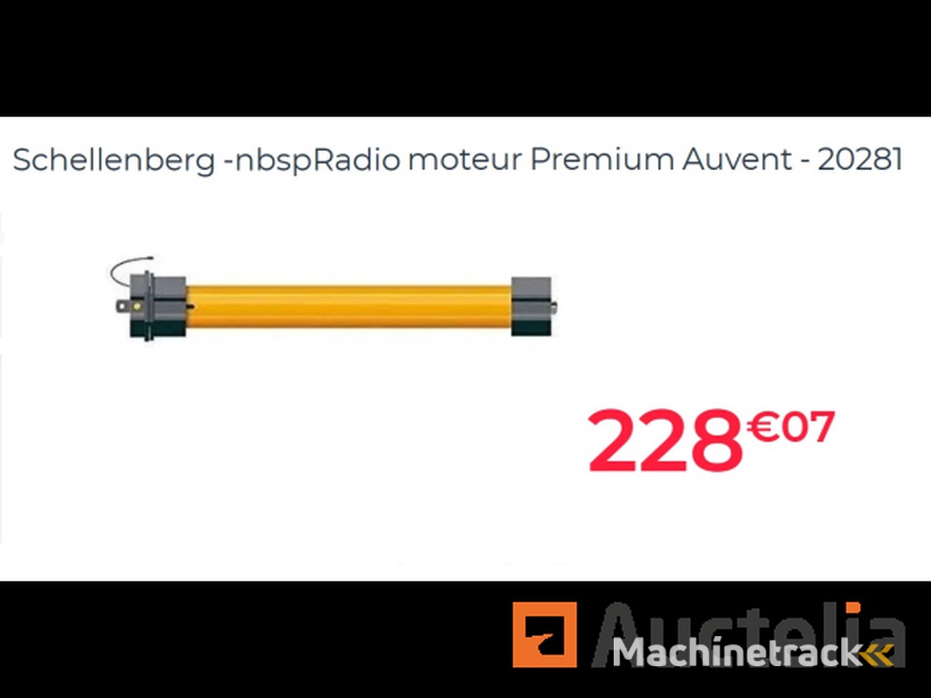 Draadloze zonweringmotor SCHELLENBERG 20281 Premium 50 Nm