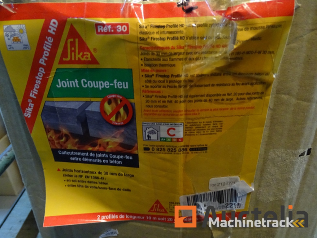 Set van 2 SIKA brandwerende afdichtingen - Ref 30 Firestop Profile HD
