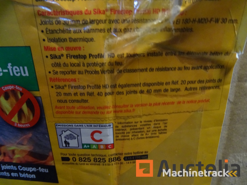 Set van 2 SIKA brandwerende afdichtingen - Ref 30 Firestop Profile HD