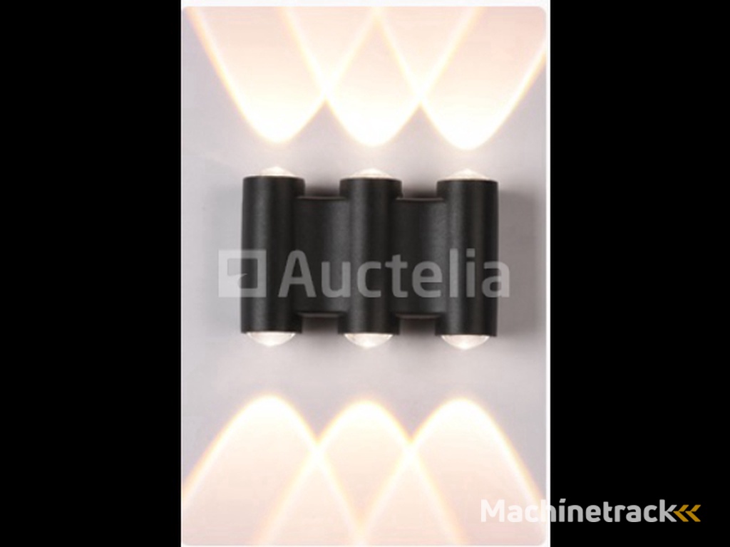 6 x Bidirectional LED Wall Light – 6W – 3500K – IP54 – Black – SW-47-3