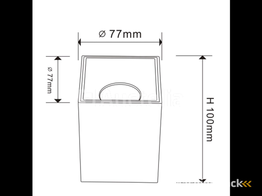 15 x surface-mounted luminaireGU10 – Cube / Square – White / Brown – Indoor – 74 x 104 mm – IP20