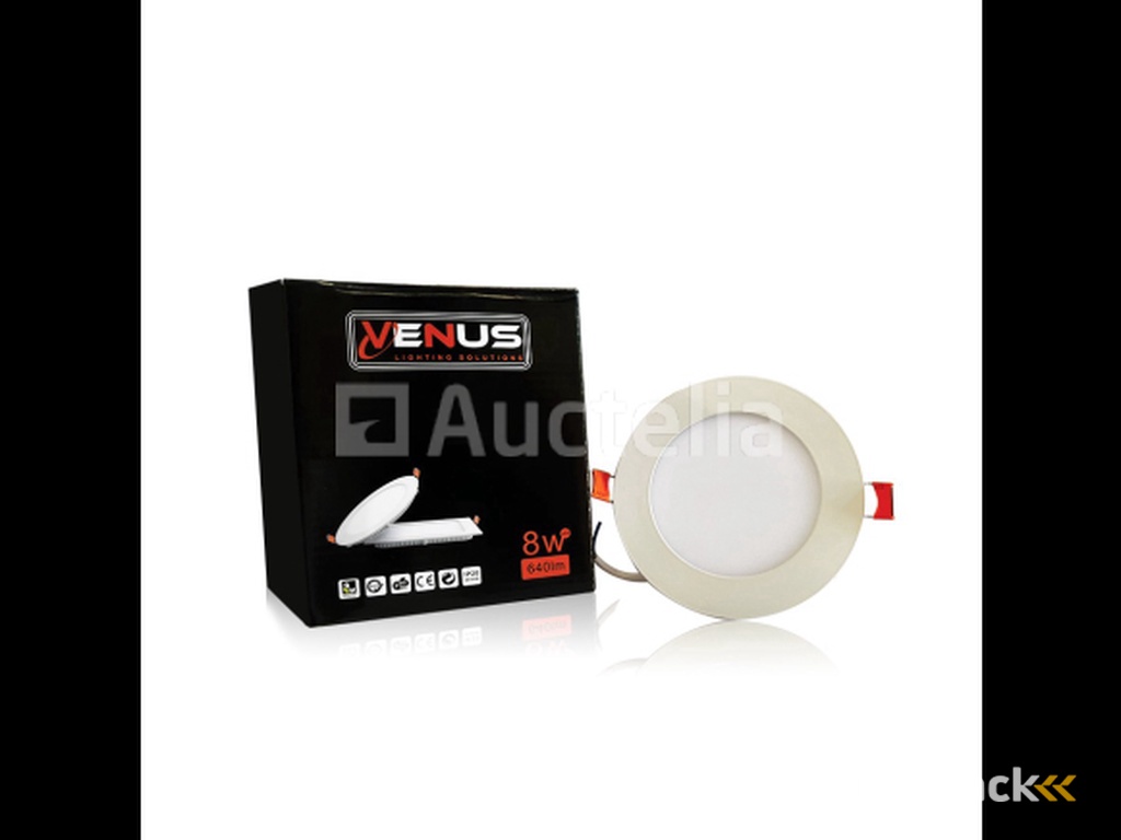 20 x LED Panel – Round Recessed – 8W – 3000K – Warm White