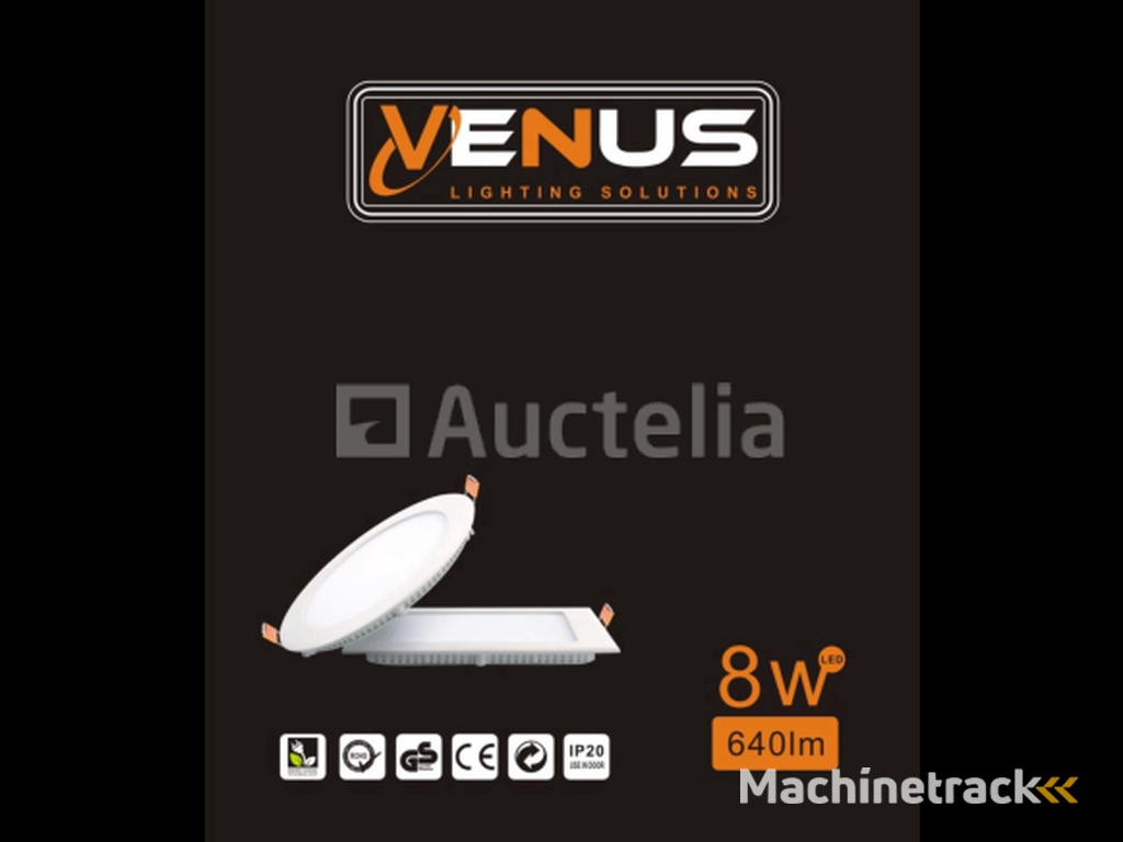 20 x LED Panel – Round Recessed – 8W – 3000K – Warm White