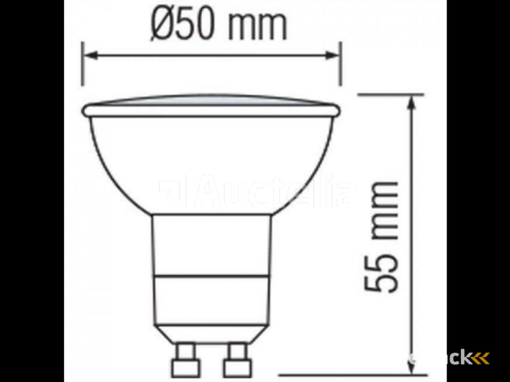 50 x LED spotlight GU10 – 6W – Variable intensity – 6500K Cold White – IP20