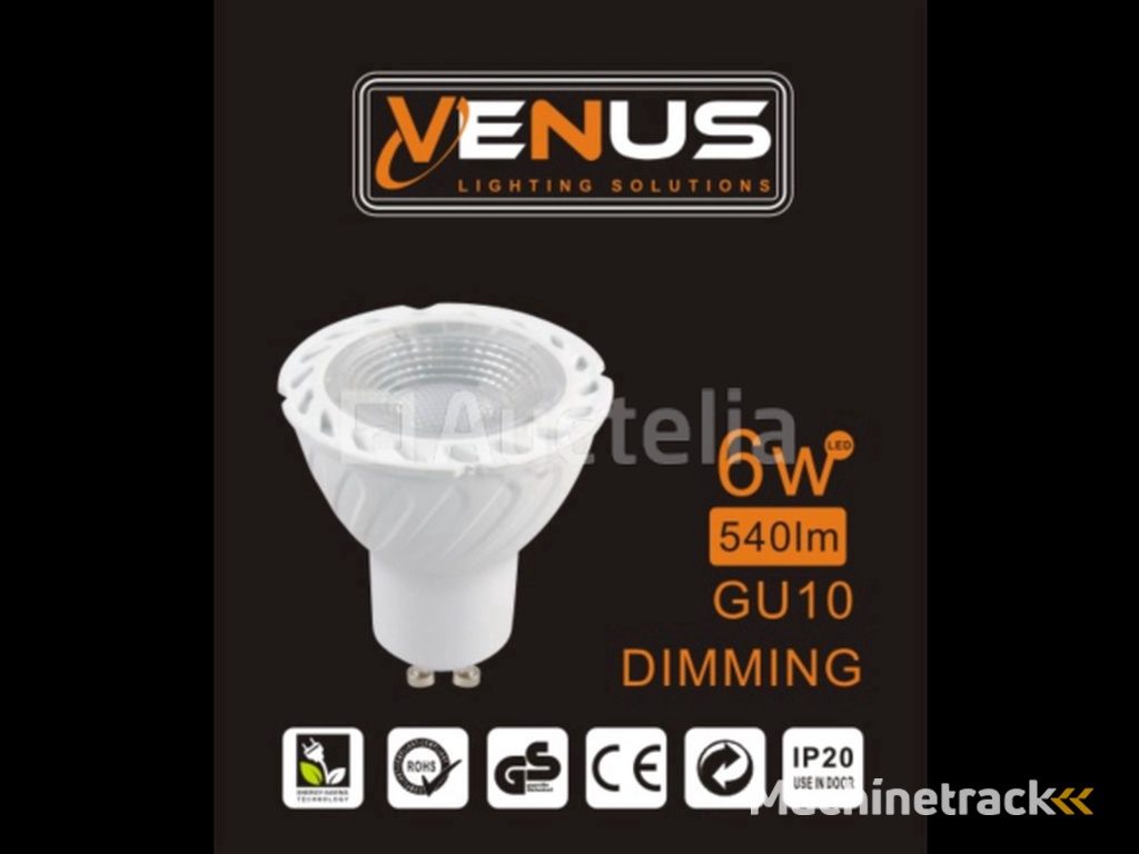 50 x LED spotlight GU10 – 6W – Variable intensity – 6500K Cold White – IP20