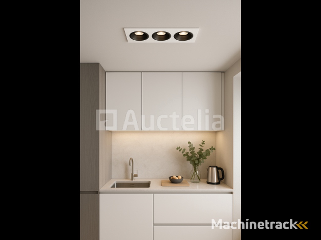 20 x Directional Recessed Spotlight (EP-3) – GU10 – White/Black – Adjustable Inner Ring