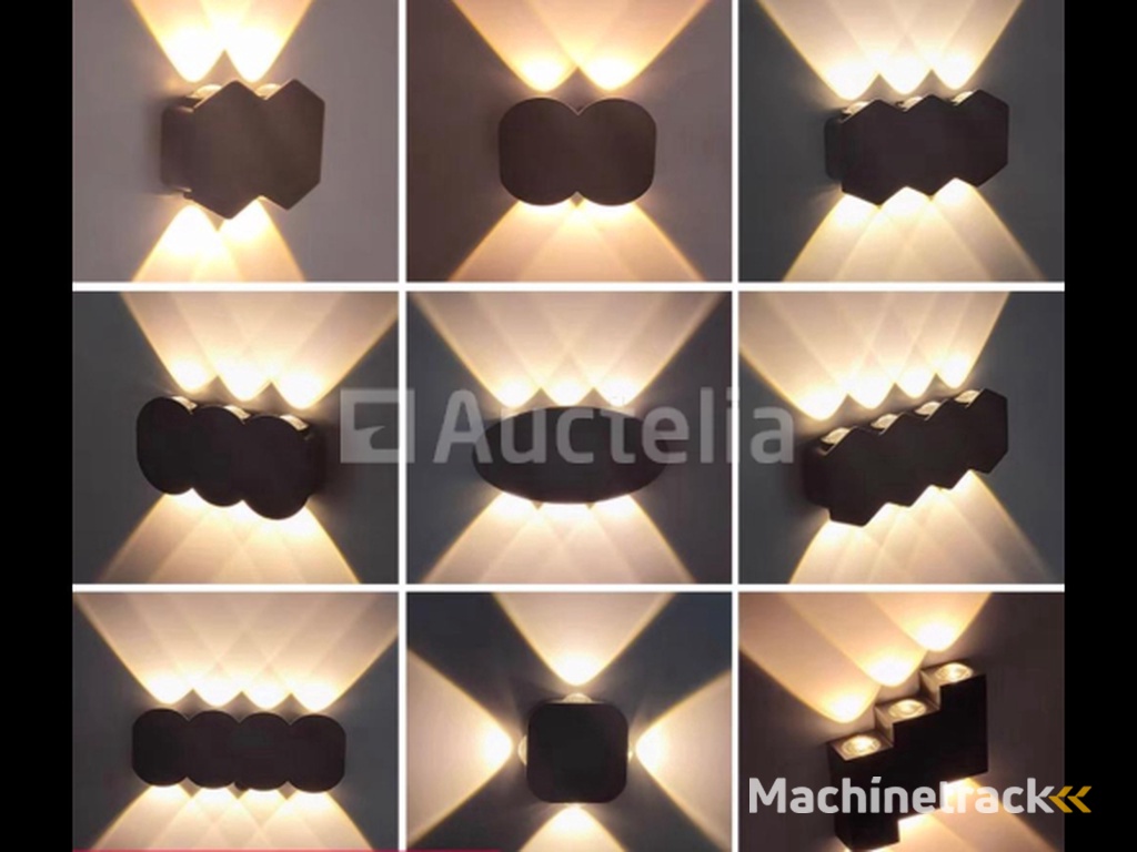 10 x Bidirectional LED Wall Light – 6W – 3500K – IP54 – Black – SW-51-3