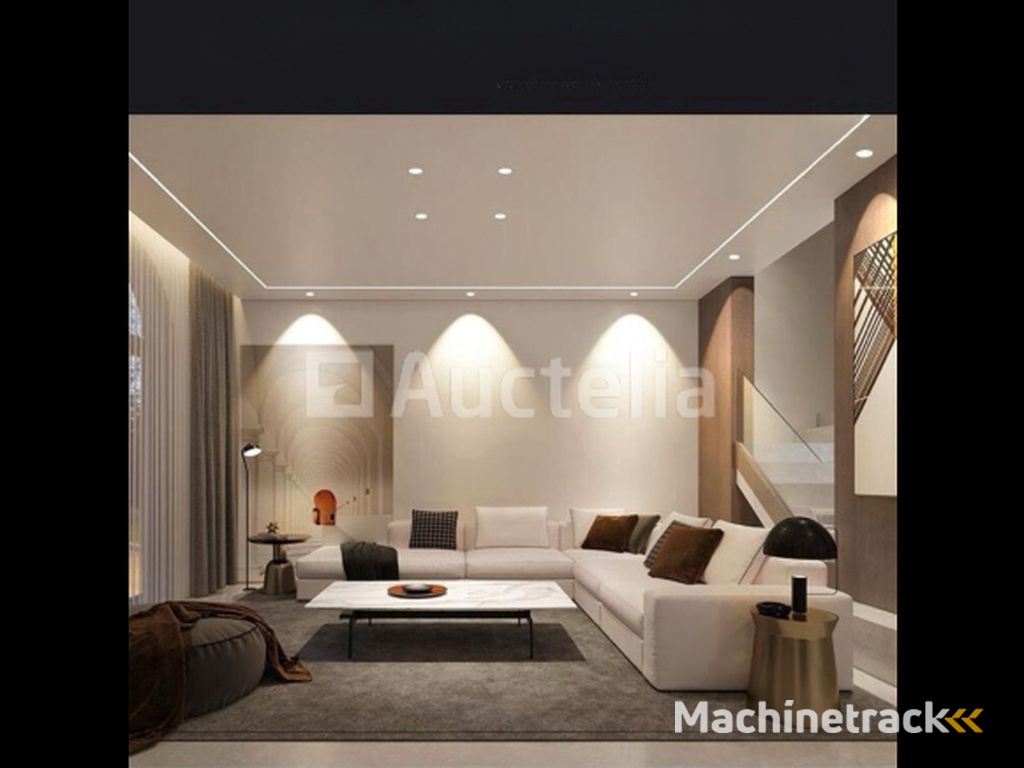 100 x LED Recessed Spotlight – 7W – 6500K Cold White – White/Black – COB – Ø75mm – IP20