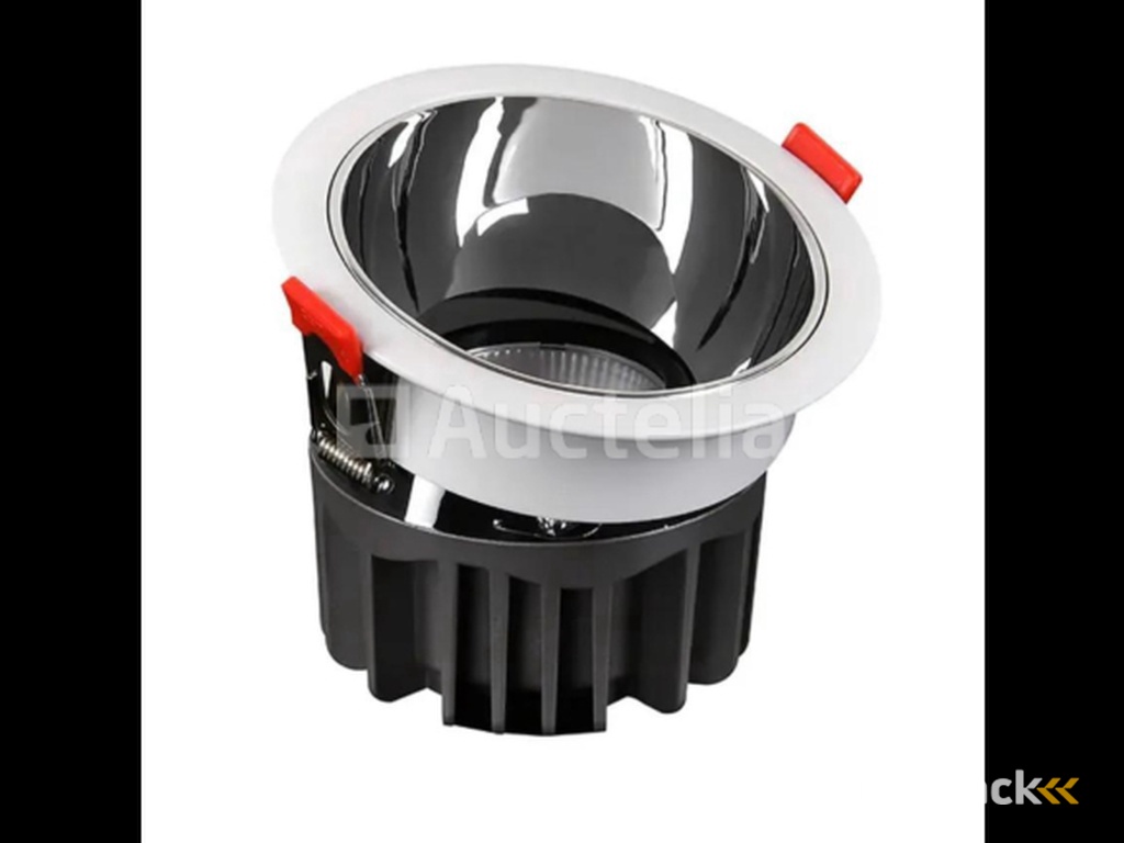 50 x LED Recessed Spotlight – 7W – 6500K Cold white – White/Silver – COB – Ø75mm – IP20