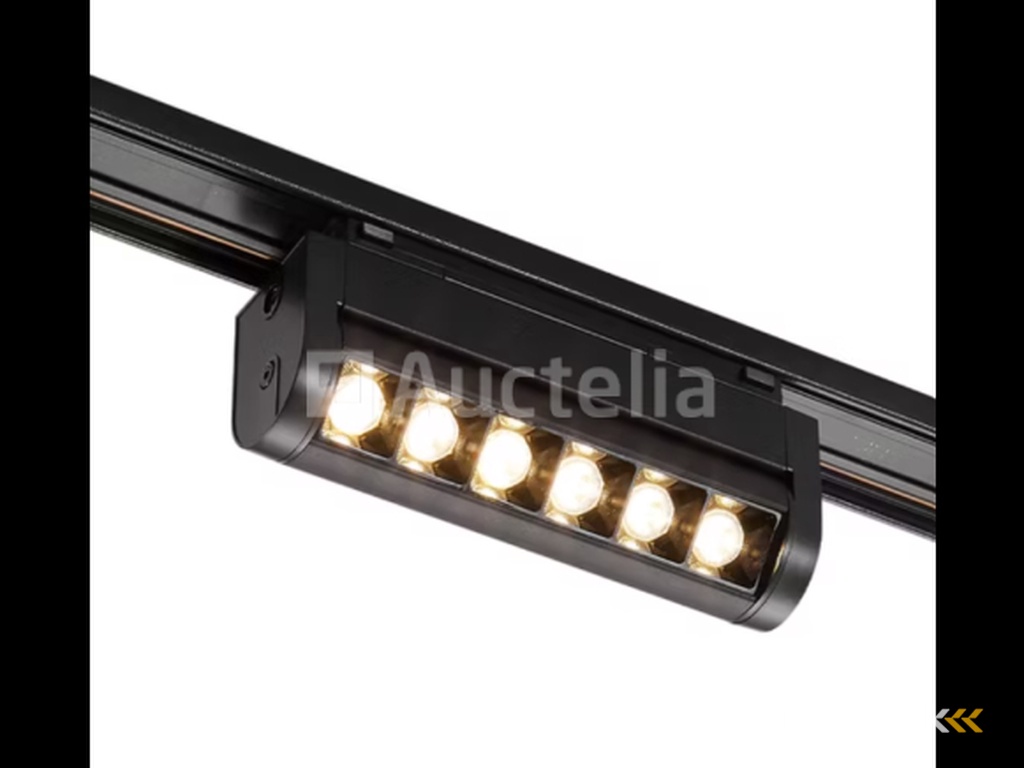 5 x Alfa LED Spot on magnetic rail 48V - 4000K Neutral white -12W - Black