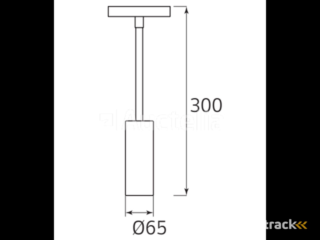 10 x LED pendant spot on magnetic rail 48V - 4200K Neutral White -30W - Black