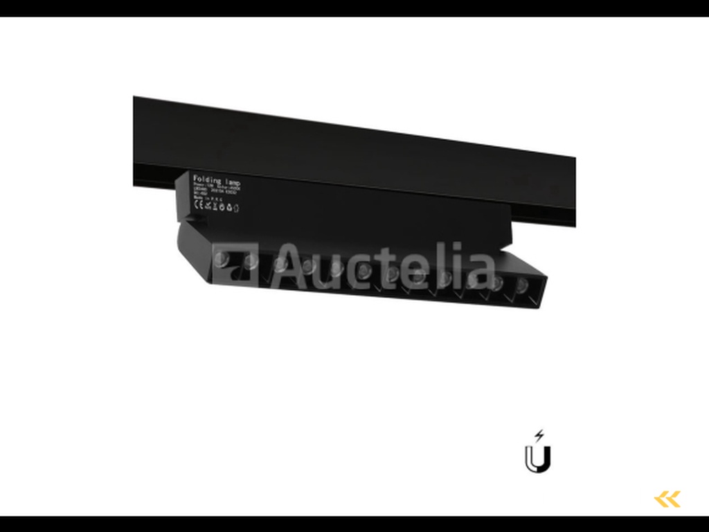 5 x Libra Spot Rotatable linear LED on magnetic rail 48V - 4000K Neutral White -12W - Black