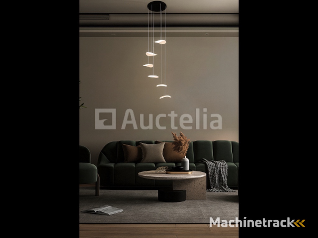 LED Pendant Light – B060/6 – 3000K – Warm White – Ø350 mm – Height Adjustable – Silver