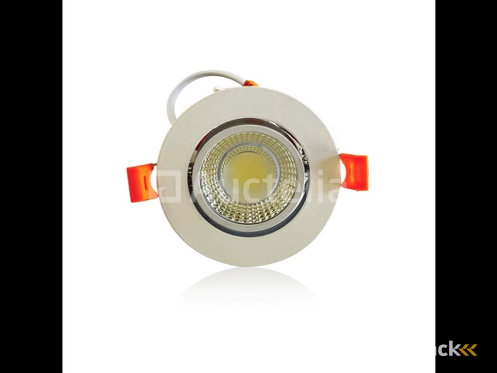 50 x Inbouw LED Spot – 7W – Draaibaar – 6500K Koud wit – Ø70mm – COB – IP20