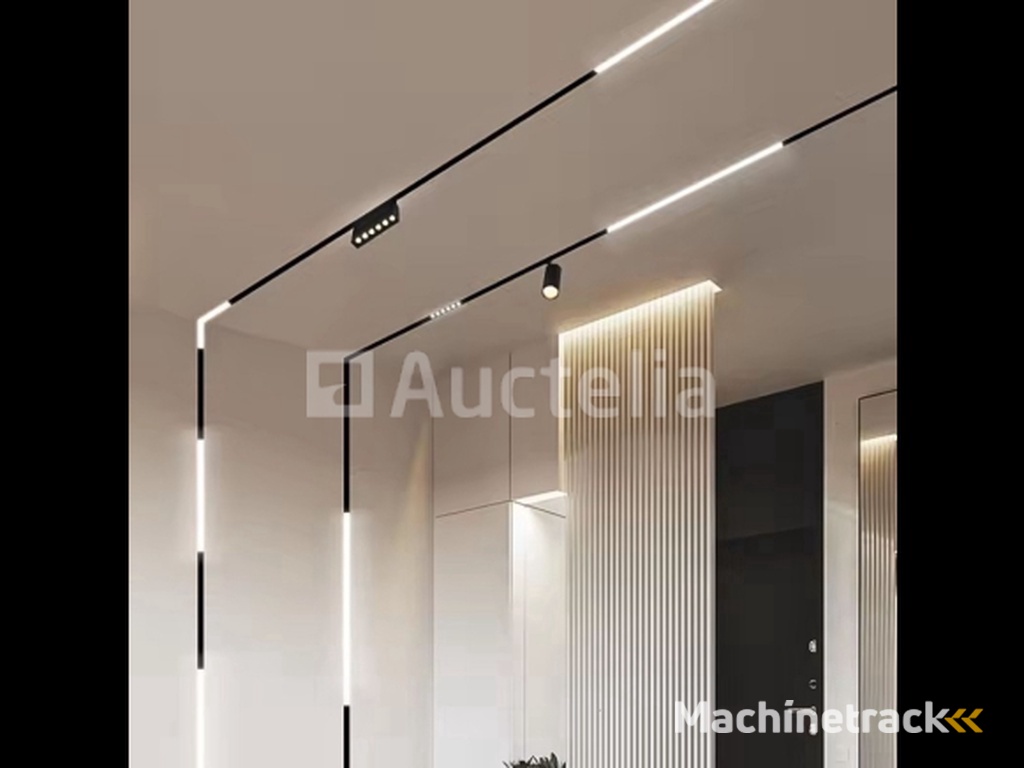 5 x Alfa LED Spot Linear on magnetic rail 48V - 4000K Neutral White -18W - Black