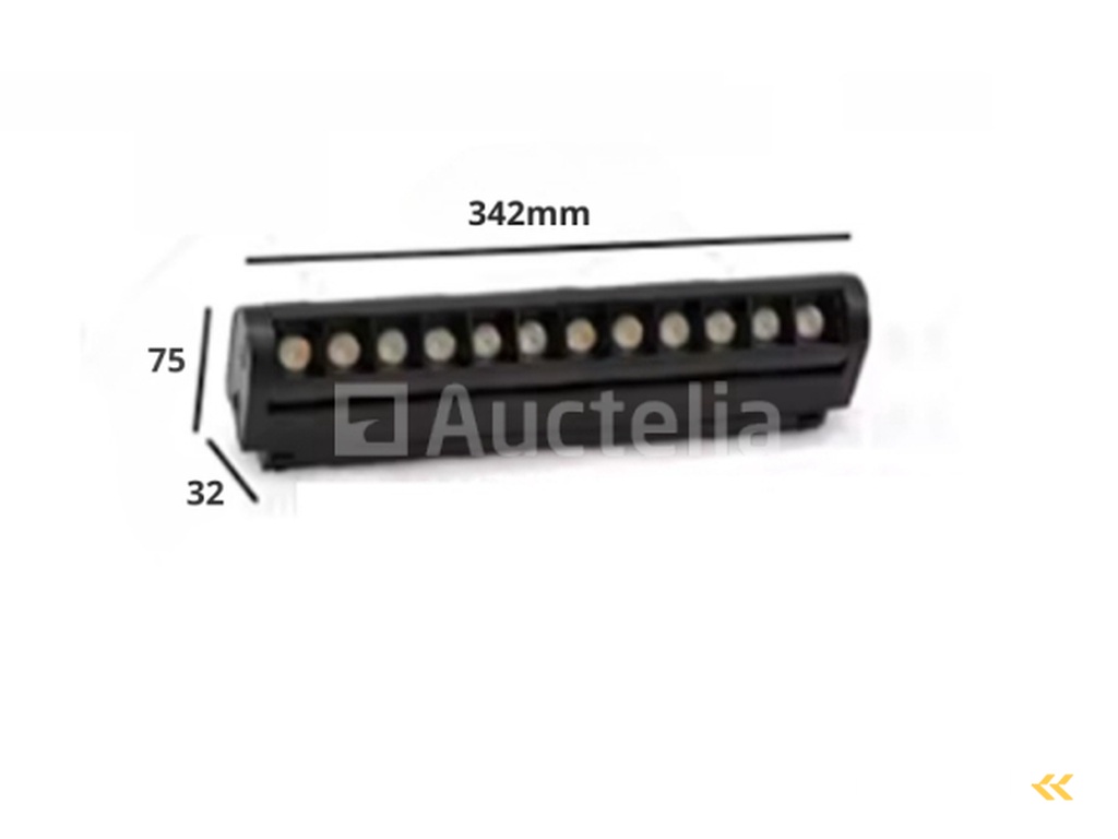 5 x Alfa LED Spot Linear on magnetic rail 48V - 4000K Neutral White -18W - Black