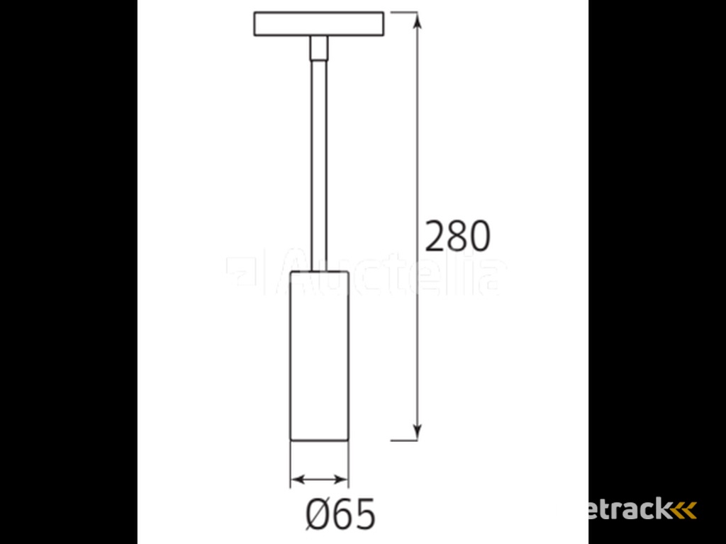 10 x LED pendant spot on magnetic rail 48V - 4200K Neutral White -20W - Black