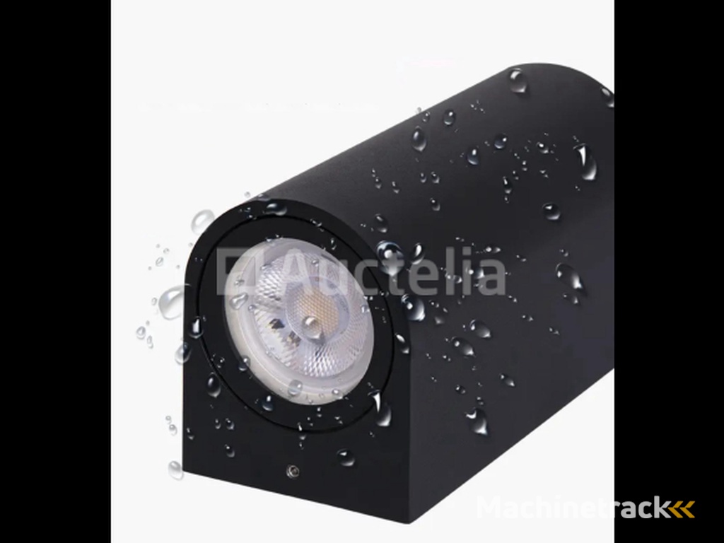 11 x GU10 Dual Flow Buiten Wandlamp – IP65 Waterdicht – Zwart