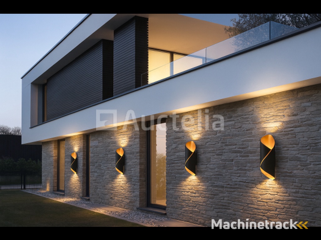 6 x Bidirectional LED Wall Light – 2x3W – 3500K Neutral White – Black – IP54 (SW-35)