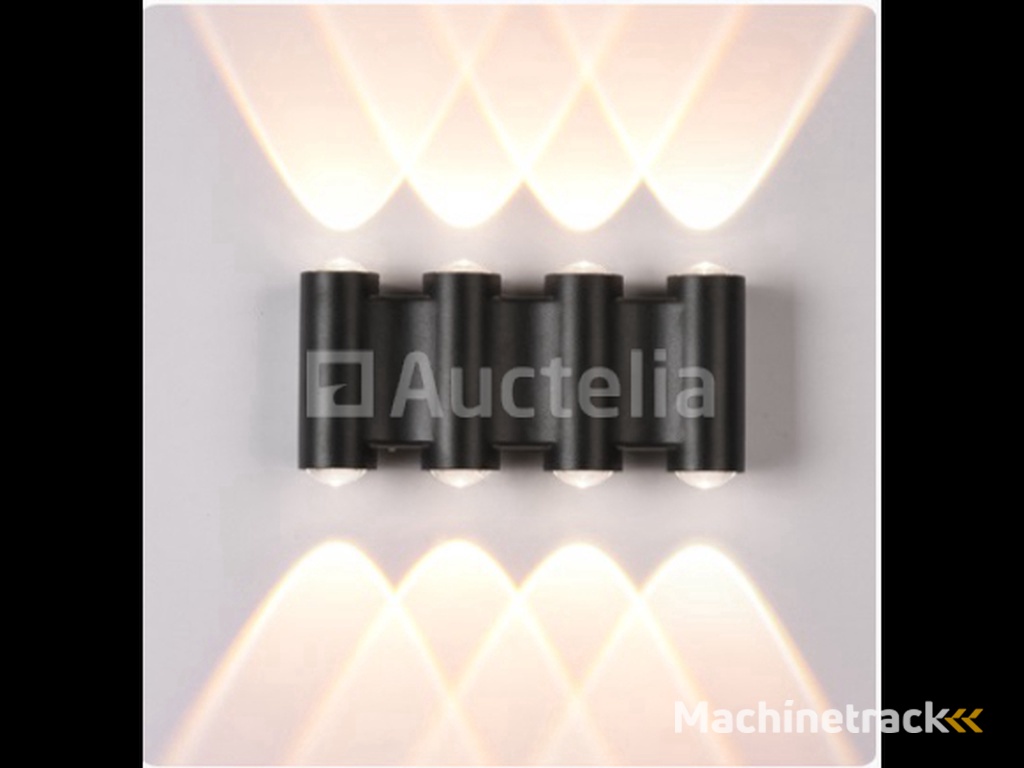 6 x Bidirectional LED Wall Light – 8W – 3500K – IP54 – Black – SW-47-4