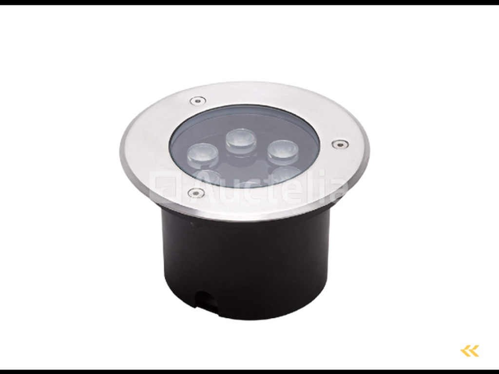 10 x Round LED Ground Spot 6W – 600 lm – IP65 Waterproof – Stainless Steel – Outdoor (Azur-6)