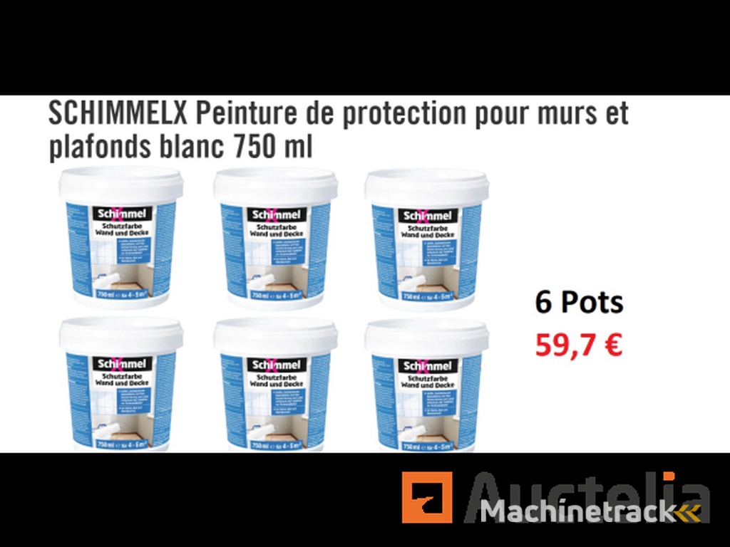 6 pots of protective paint for walls and ceilings white 750 ml SCHIMMEL