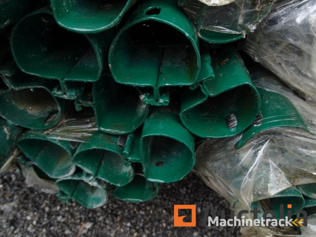 13 Geplastificeerde universele paal, diameter 48 mm, lengte 2,00 m ral 6005