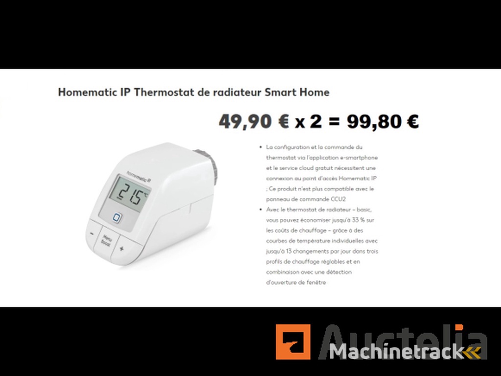 2 HOMEMATIC Smart Home radiatorthermostaten