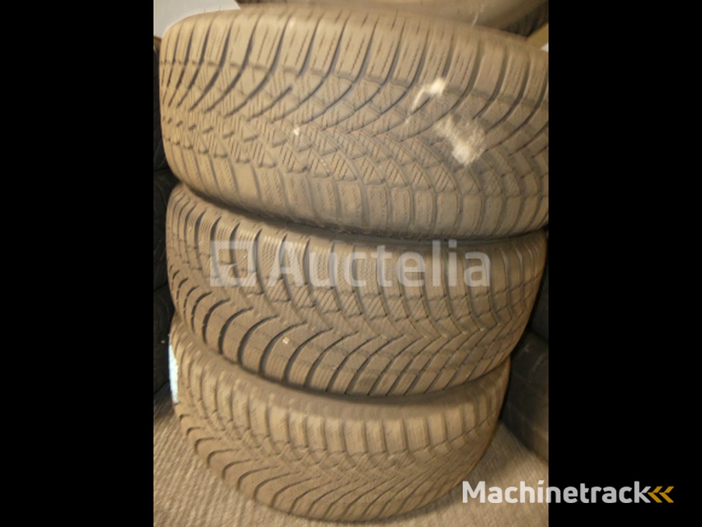 4 Winter tyres on sheet metal rims Bridgestone Blizzak LM005 - 205/55 R16