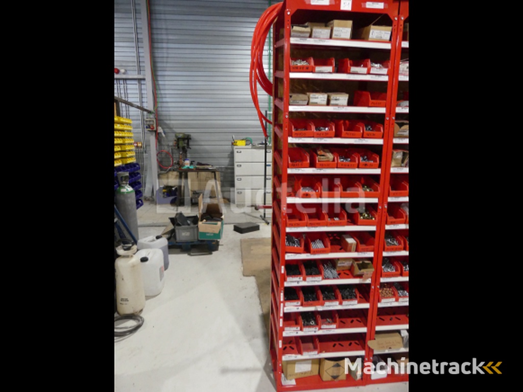 Contents of 2 shelves (screws/bolts)