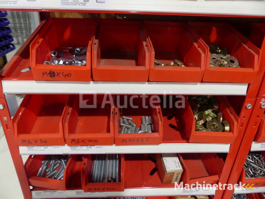 Contents of 2 shelves (screws/bolts)
