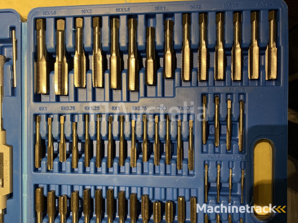 Tap en snij set 110-delig metrisch tungsten staal