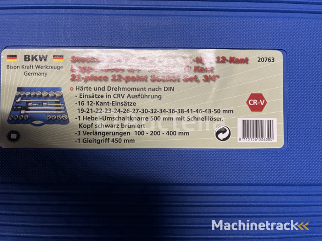 21 delige multi doppen set 3/4 19-50mm