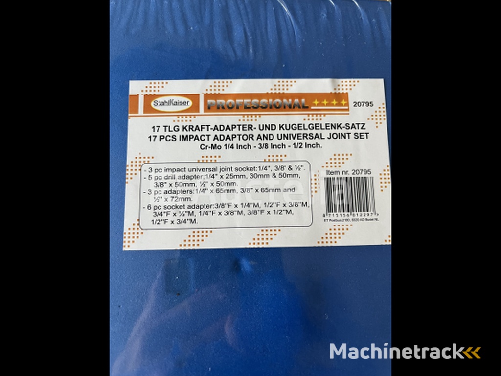 17 delige kract adapter en kogelgewricht set