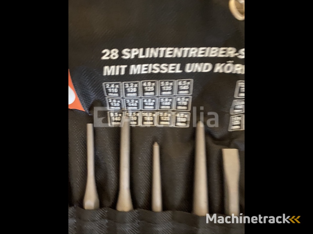 Beitel en doorslagen set 28-dlg. CV