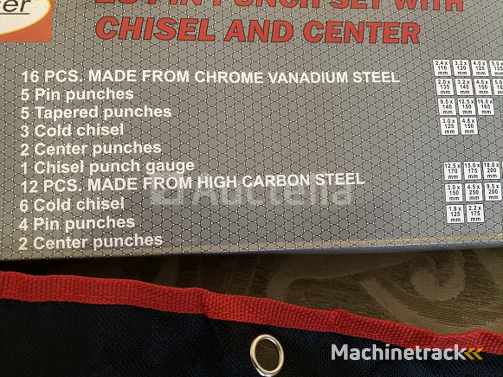 Beitel en doorslagen set 28-dlg. CV