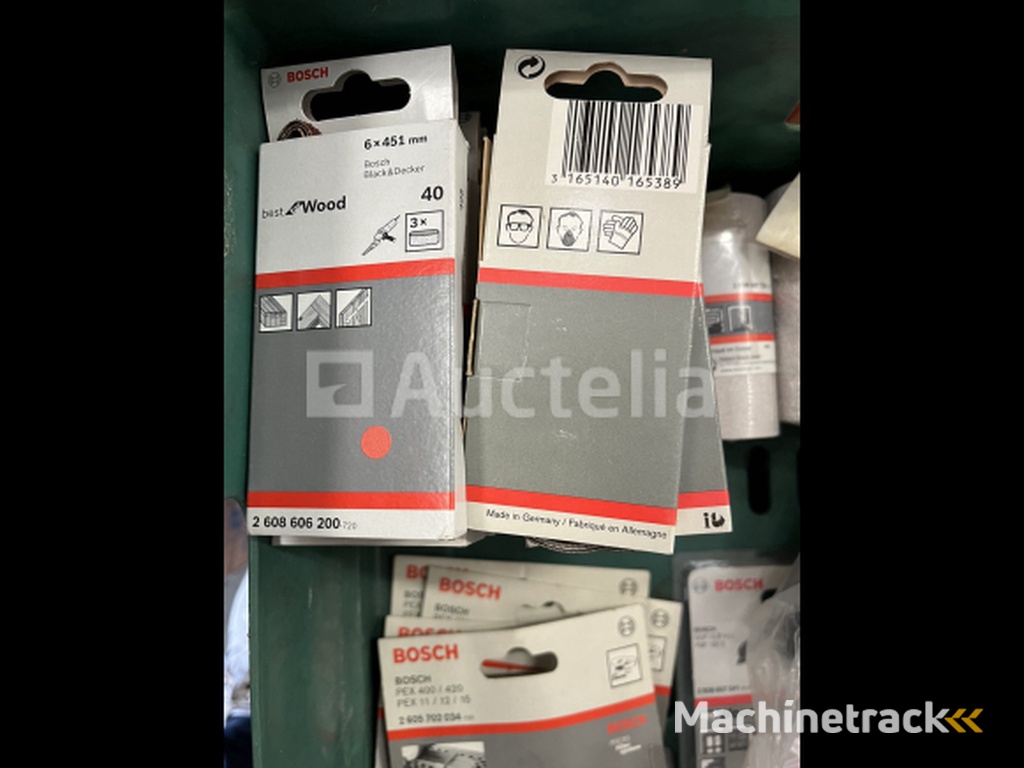 Partij schuurmiddelen Makita en Bosch