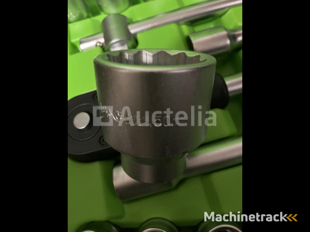 Zware doppenset met ratel 19-50 mm