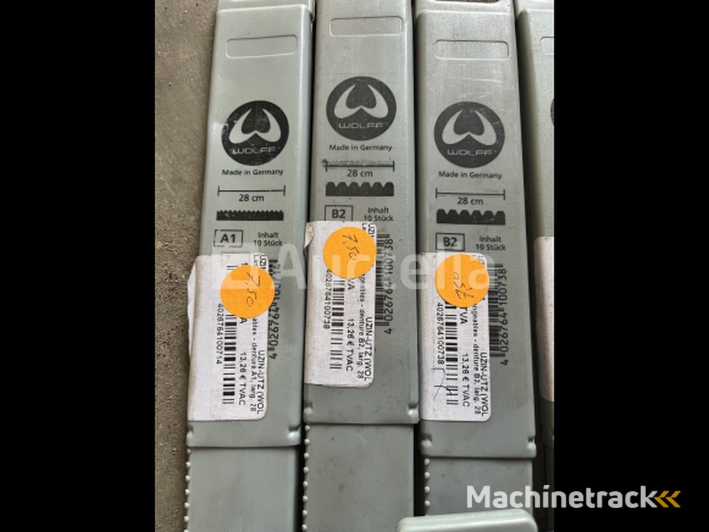 Partij Wolff kitstrijkerbladen  voor lijmkam